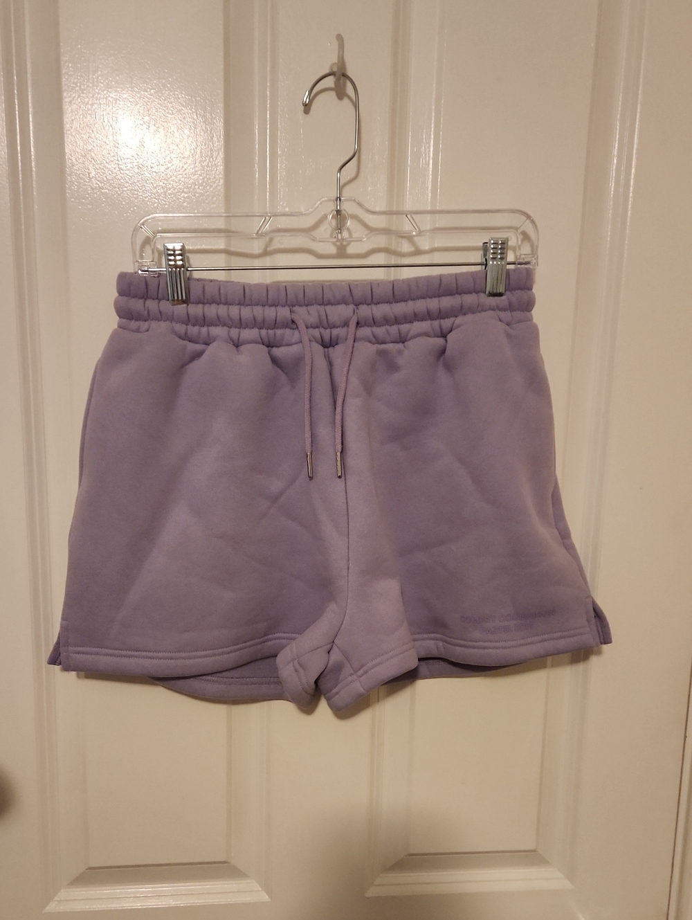 Comfrt Lavender Athletic Lounge Shorts with Drawstring Waist